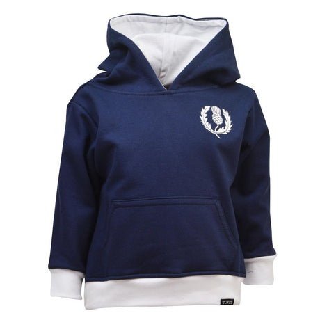 Kids Scotland Rugby Hoodie - Navy/White_0