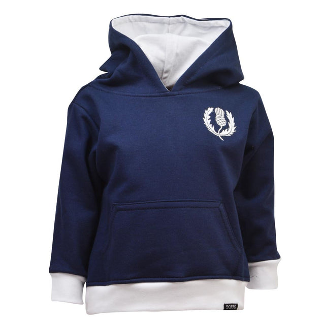 Kids Scotland Rugby Hoodie - Navy/White_0