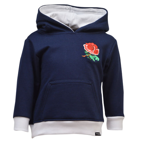 Kids England Hoodie - Navy/White_0