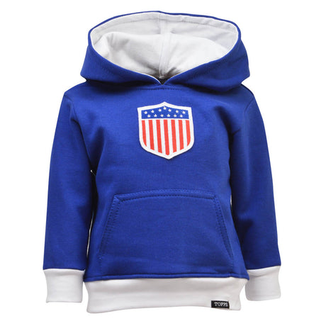 Kids USA Hoodie - Royal/White_0