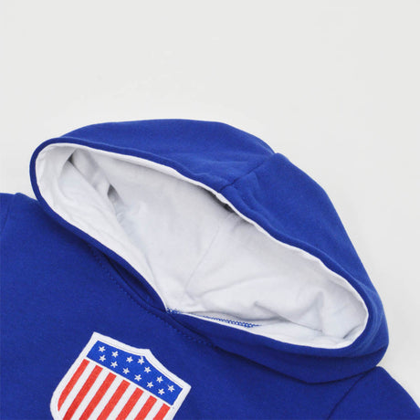 Kids USA Hoodie - Royal/White_2