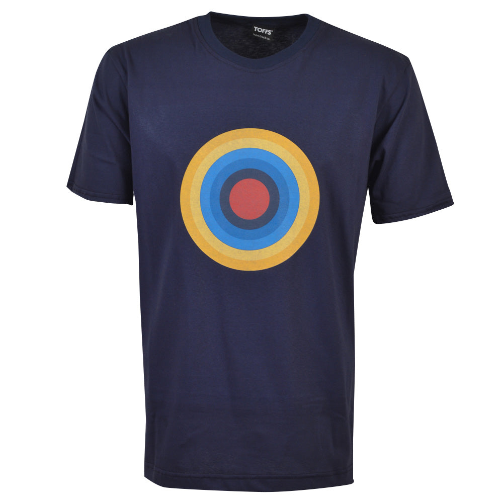 Navy Roundal print t-shirt_0