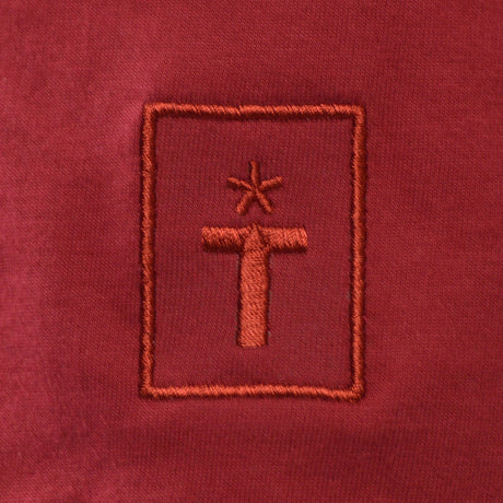 Maroon Roundal print t-shirt_1