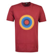 Maroon Roundal print t-shirt_0