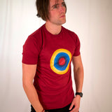 Maroon Roundal print t-shirt_2