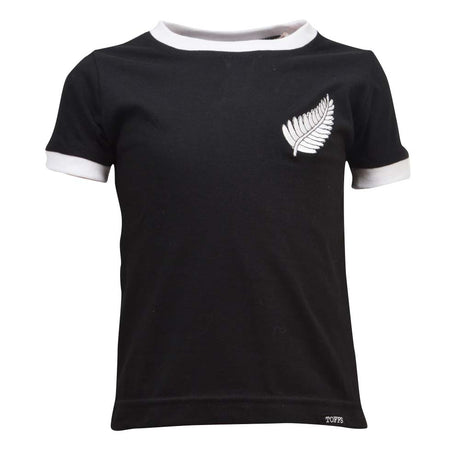 Kids New Zealand Tee Black/White Ringer_0
