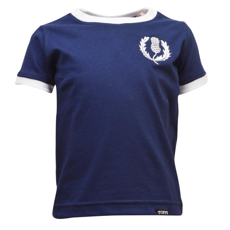 Kids Scotland Tee Navy/White Ringer_0