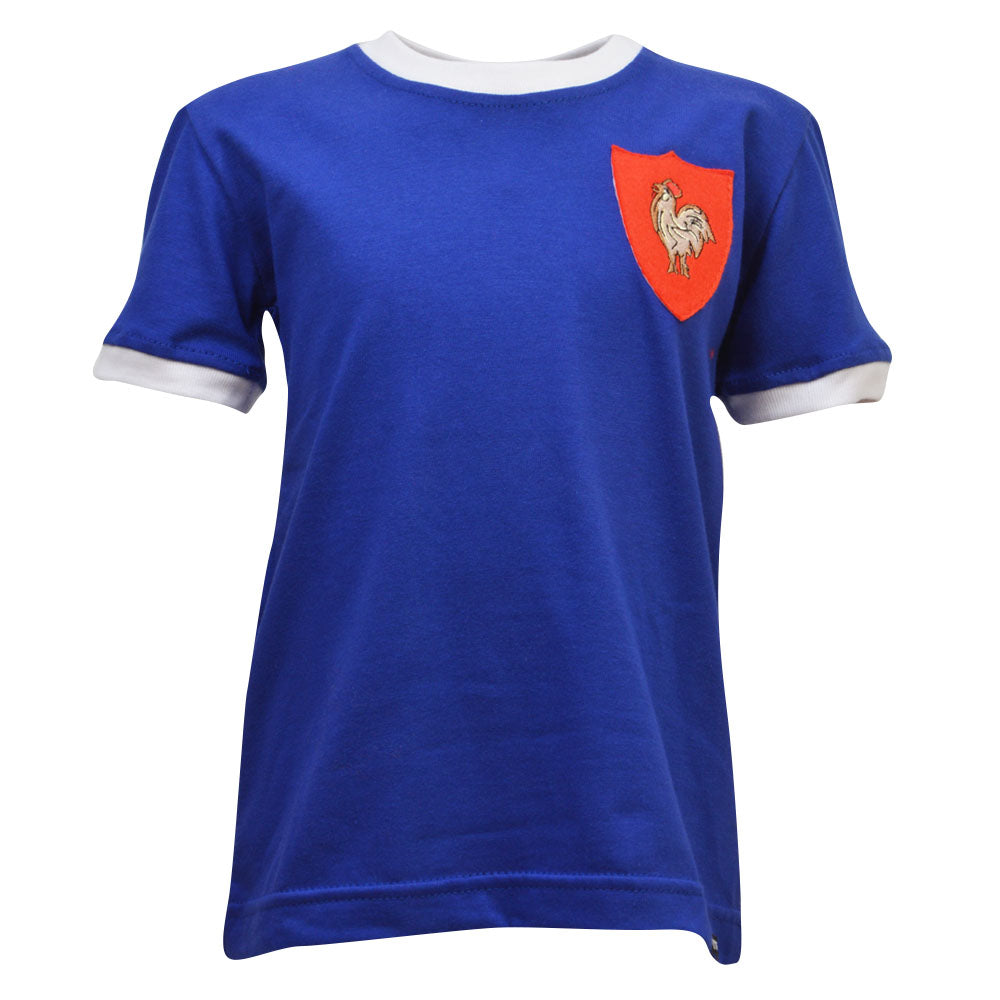 Kids France Tee Royal/White Ringer_0