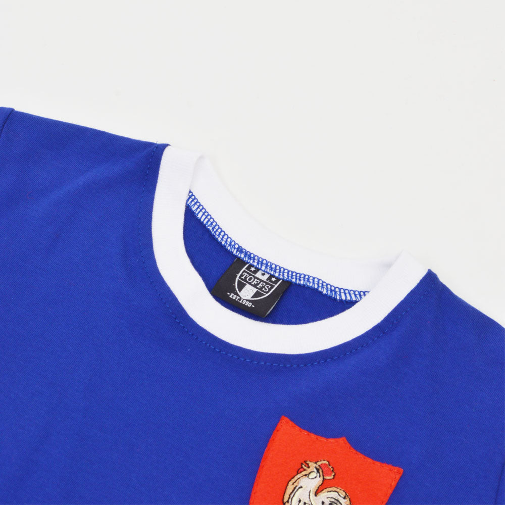 Kids France Tee Royal/White Ringer_2
