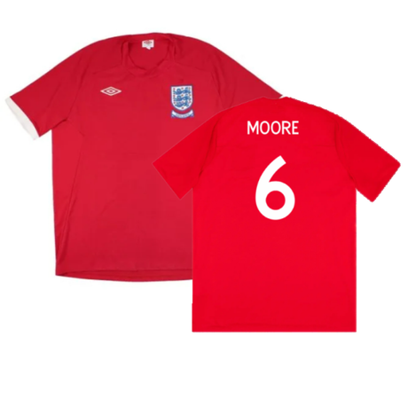 England 2010-11 Away Shirt (XL) (Good) (Moore 6)_2